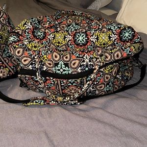 2 vera bradley duffle bags. 1 large and one medium sized